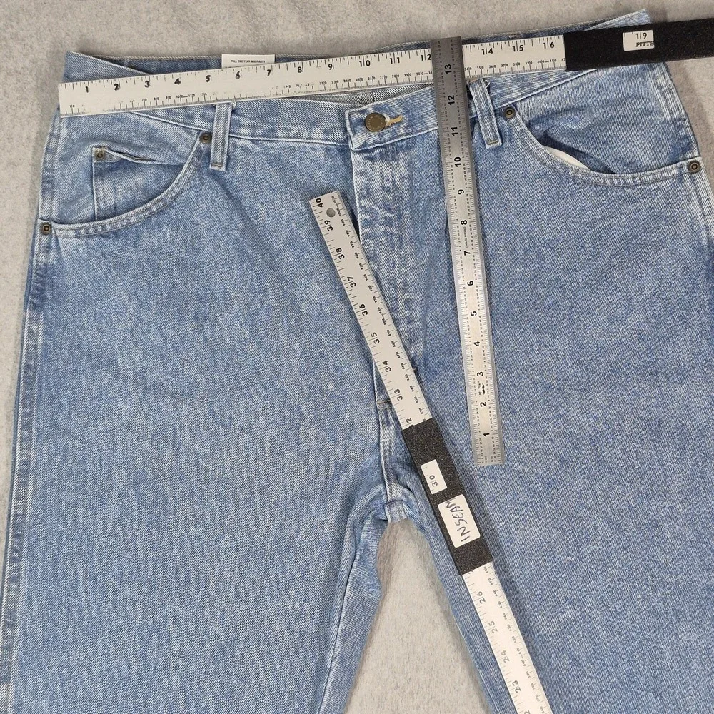 Wrangler Men Jeans 40X30 Blue Denim 96501SL Regular Fit Jeans 30